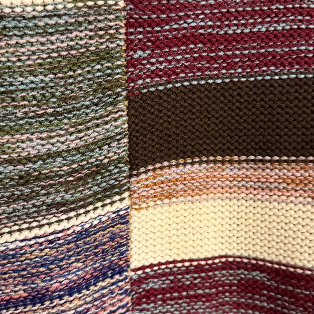 Colorful Patchwork Open Front Cardigan - Picture 4 of 4